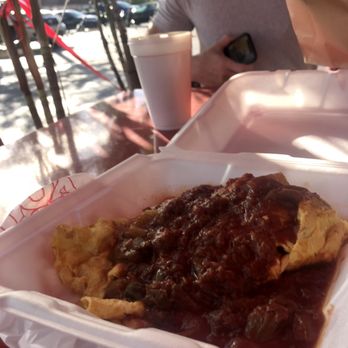 Bagel Snack - Spanish Omelette  eggs, omelette, salsa were perfect, - Bagels Near Me - Pompano Beach, Florida