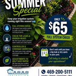 Casas Irrigation Drainage & More - Summer Special