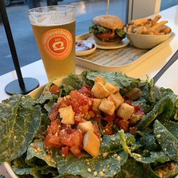 Next Level Burger - Inside by window - Burgers Near Me - Brooklyn, New York