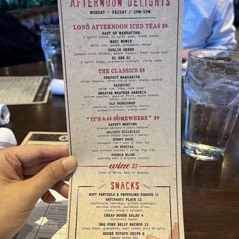 Culinary Dropout - Happy hour menu - New American Near Me - Tempe, Arizona