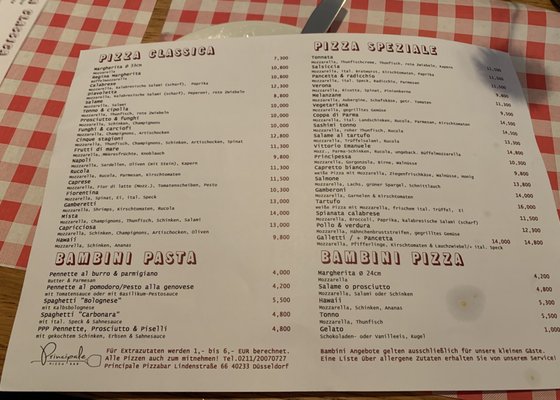 Menu photo 2 Principale Pizzabar Dusseldorf, NW Menu photo 2 Principale Pizzabar Dusseldorf, NW