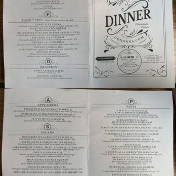 Go Nonna - Menu F&B - Argentine Near Me - Long Island City, New York