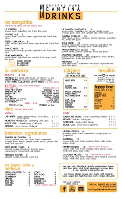 Menu photo 8 Crystal Park Cantina Manitou Springs, CO Menu photo 8 Crystal Park Cantina Manitou Springs, CO