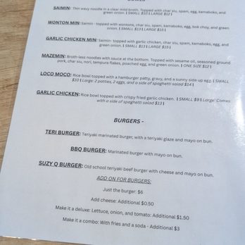 Aina Saimin & Diner - Hawaiian Near Me - Las Vegas, Nevada