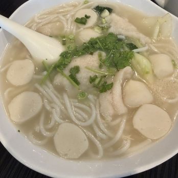 Venus Cafe - Breakfast: fish balls & fish filet in broth and " Lai Fun " round rice noodle . - Coffee & Tea Near Me - San Jose, California Venus Cafe - Breakfast: fish balls & fish filet in broth and " Lai Fun " round rice noodle . - Coffee & Tea Near Me - San Jose, California