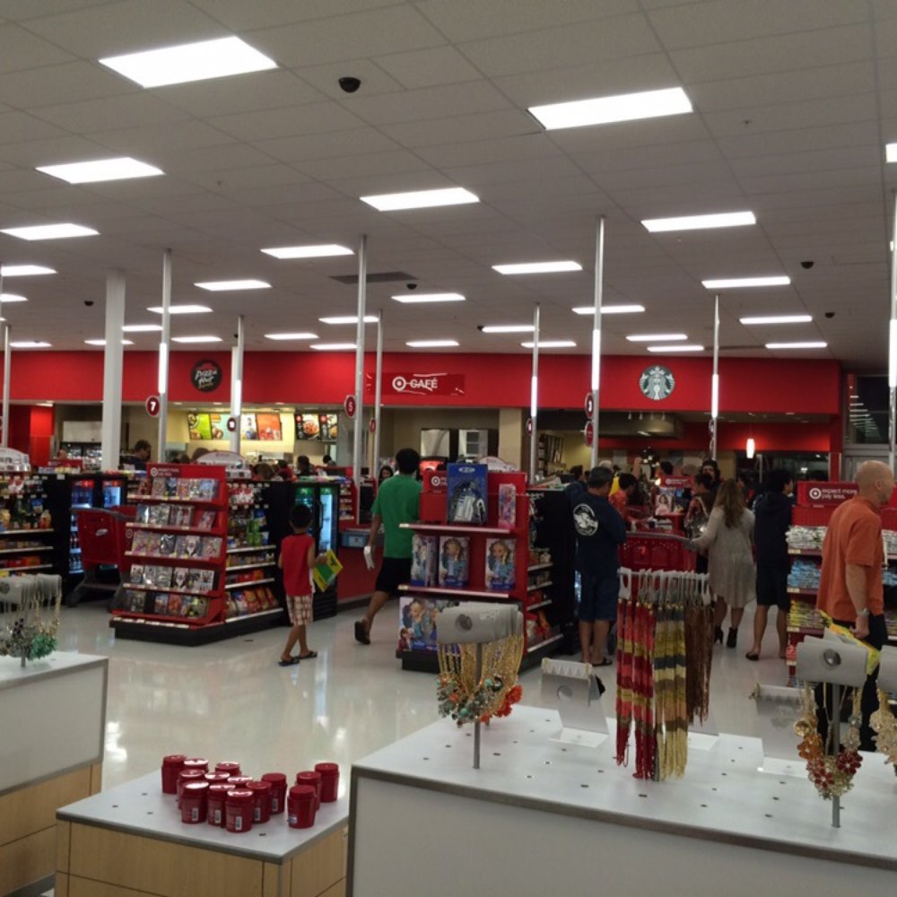Target - Half of the registers, Pizza Hut & Starbucks in the background - VN - Department Stores Near Me - Kahului, Hawaii Target - Half of the registers, Pizza Hut & Starbucks in the background - VN - Department Stores Near Me - Kahului, Hawaii