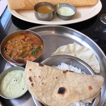 Udupi Palace - Chapathi-Korma combo, and Masala dosa. - Indian Near Me - Toronto, Ontario Udupi Palace - Chapathi-Korma combo, and Masala dosa. - Indian Near Me - Toronto, Ontario