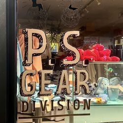 P S Gear - Name on storefront window