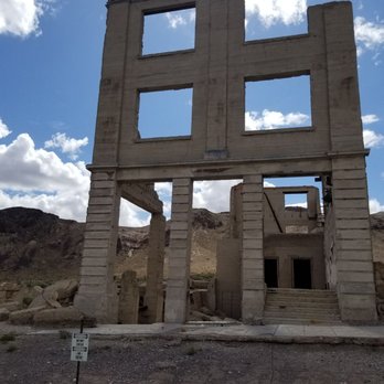 Rhyolite Ghost Town - Cook bank building - Landmarks & Historical Buildings Near Me - Beatty, Nevada