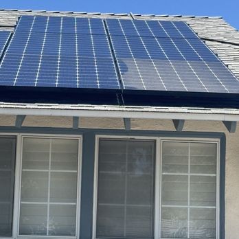Enerbg - Solar panels . One left dirty to show difference before and after - Solar Installation Near Me - Los Angeles, California