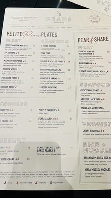 Menu photo 7 Pears Restaurant Markham, ON Menu photo 7 Pears Restaurant Markham, ON