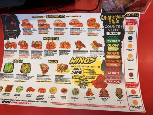 Menu photo 1 The Red Chickz Carlsbad, CA Menu photo 1 The Red Chickz Carlsbad, CA