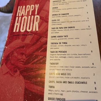 Madre - Happy Hour Menu. Features small plates that are fun to share. - Mexican Near Me - Torrance, California Madre - Happy Hour Menu. Features small plates that are fun to share. - Mexican Near Me - Torrance, California