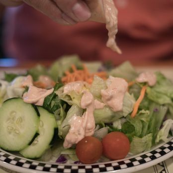 Black Bear Diner Fresno - Dinner Salad (60-360 cals) with thousand island dressing - Diners Near Me - Fresno, California Black Bear Diner Fresno - Dinner Salad (60-360 cals) with thousand island dressing - Diners Near Me - Fresno, California