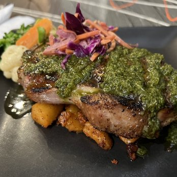 Mr. Q Restaurant - Chimichurri Tbone - Latin American Near Me - Atascadero, California