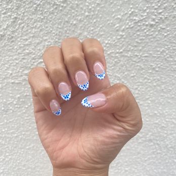 Little Art Nails - Mediterranean tile-inspired nail art - Nail Salons Near Me - Los Angeles, California Little Art Nails - Mediterranean tile-inspired nail art - Nail Salons Near Me - Los Angeles, California