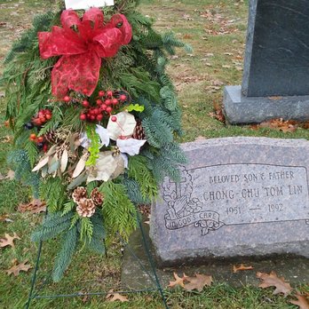 Celidan Creations - Beautiful holiday cemetery arrangement that will last through the cold, snowy winters - Florists Near Me - Naperville, Illinois