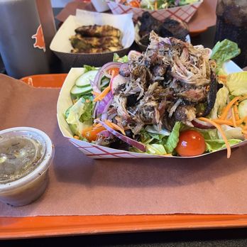 The Bearded Pig - Pulled Pork salad - Barbeque Near Me - Jacksonville, Florida