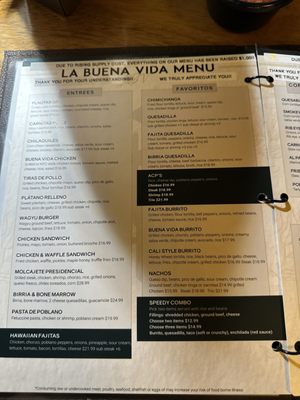 Menu photo 1 La Buena Vida - Cary Cary, NC Menu photo 1 La Buena Vida - Cary Cary, NC