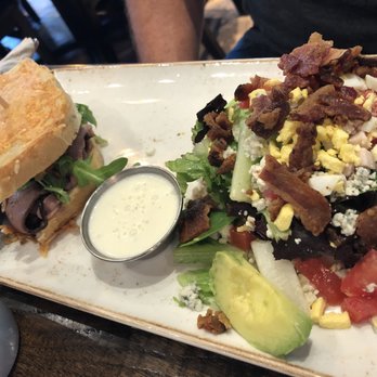 First Watch - "2 for You" 1/2 Roast Beef and Havarti Sandwich with a Cobb salad - Breakfast & Brunch Near Me - West Palm Beach, Florida First Watch - "2 for You" 1/2 Roast Beef and Havarti Sandwich with a Cobb salad - Breakfast & Brunch Near Me - West Palm Beach, Florida