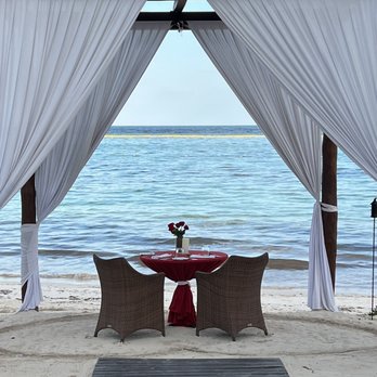 Secrets Akumal Riviera Maya - Romantic sunset dinner package seating - Hotels Near Me - Tulum, ROO