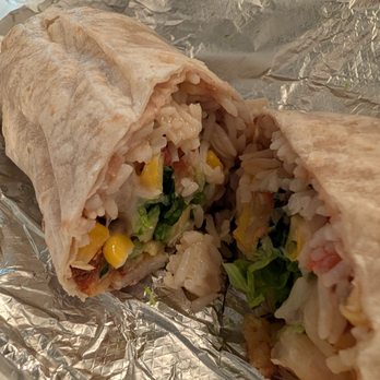 El Taco Toro - Shrimp burrito + avocado - Halal Near Me - Chicago, Illinois