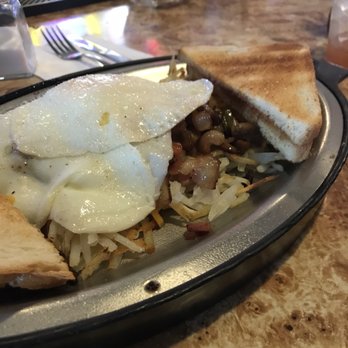 Boondocks Locker Room - Boondock's Skillet  Yummy! Spicy Bloody Mary, too - great combo! - Sports Bars Near Me - Galesville, Wisconsin