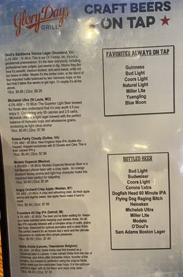 Menu photo 4 Glory Days Grill Centreville, VA