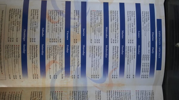 Menu photo 2 Superlatinos cafe Restaurant Miami, FL Menu photo 2 Superlatinos cafe Restaurant Miami, FL