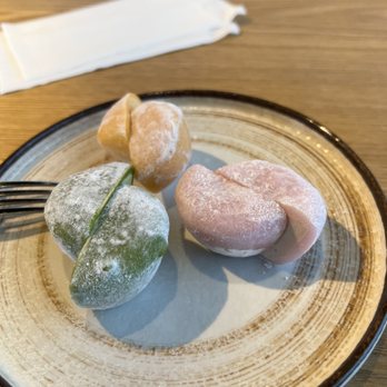 Genki Ramen Izakaya - Mochi ice cream. Strawberry, Green Tea, Mango - Ramen Near Me - Cincinnati, Ohio Genki Ramen Izakaya - Mochi ice cream. Strawberry, Green Tea, Mango - Ramen Near Me - Cincinnati, Ohio