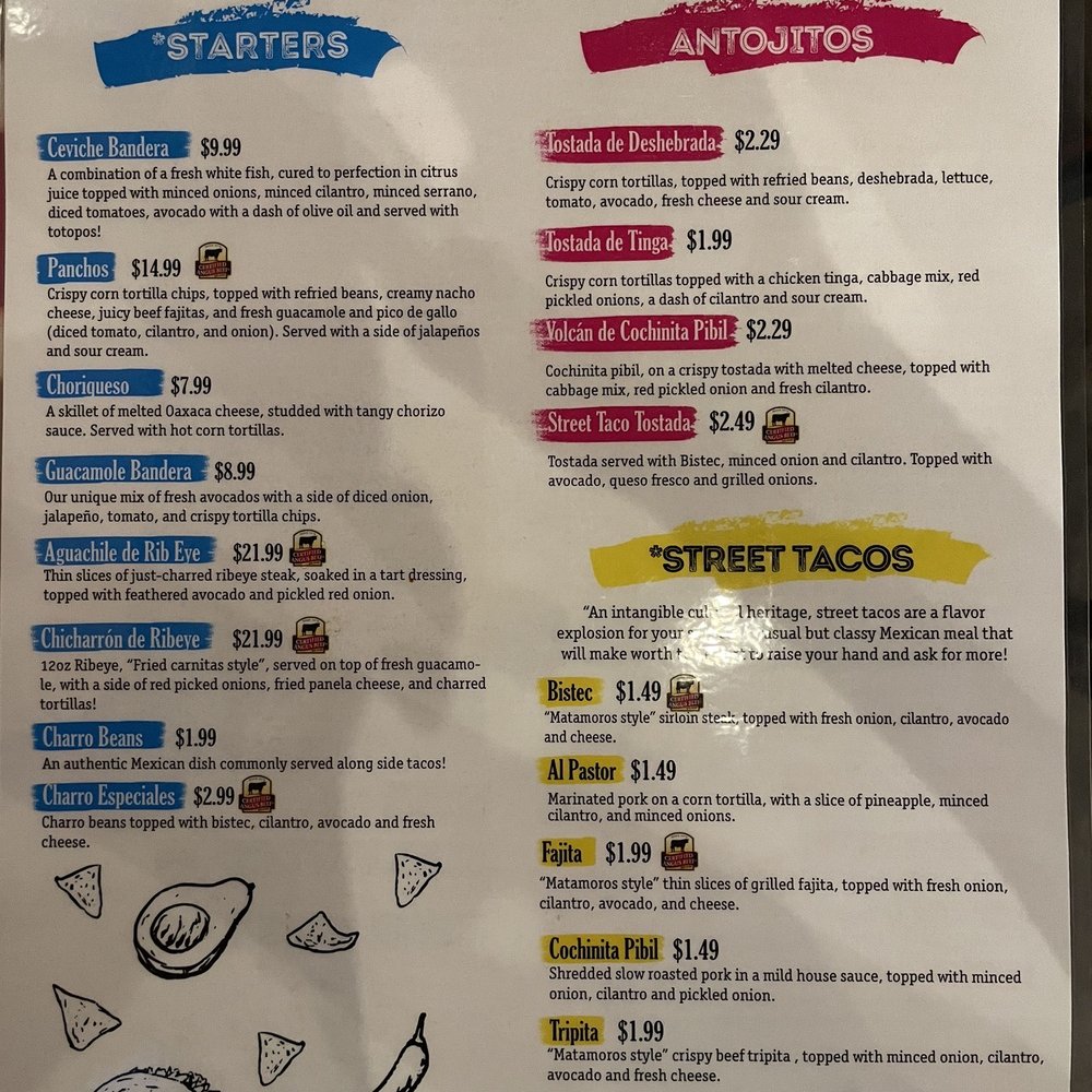 Calacas Tacos & Beer - menu - Tacos Near Me - Pharr, Texas Calacas Tacos & Beer - menu - Tacos Near Me - Pharr, Texas