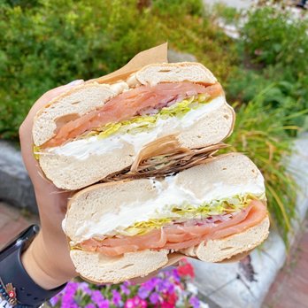 Angel's Café - Smoked salmon bagel sandwich - Sandwiches Near Me - Sharon, Massachusetts