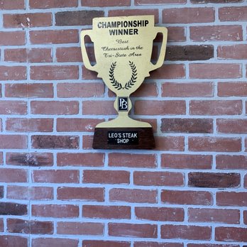 Leo's Steak Shop - One of the trophies - Sandwiches Near Me - Folcroft, Pennsylvania