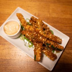 Grizzly Lounge - Pumpkin Seed Crusted Zucchini Strips