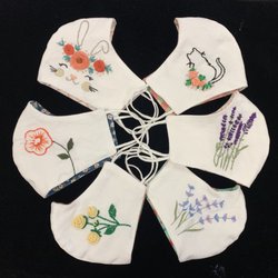 Q Cleaners & Alterations - Hand embroidery masks