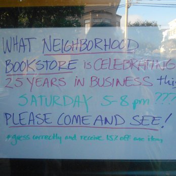 Christopher's Books - 25 year Celebration! - Bookstores Near Me - San Francisco, California Christopher's Books - 25 year Celebration! - Bookstores Near Me - San Francisco, California