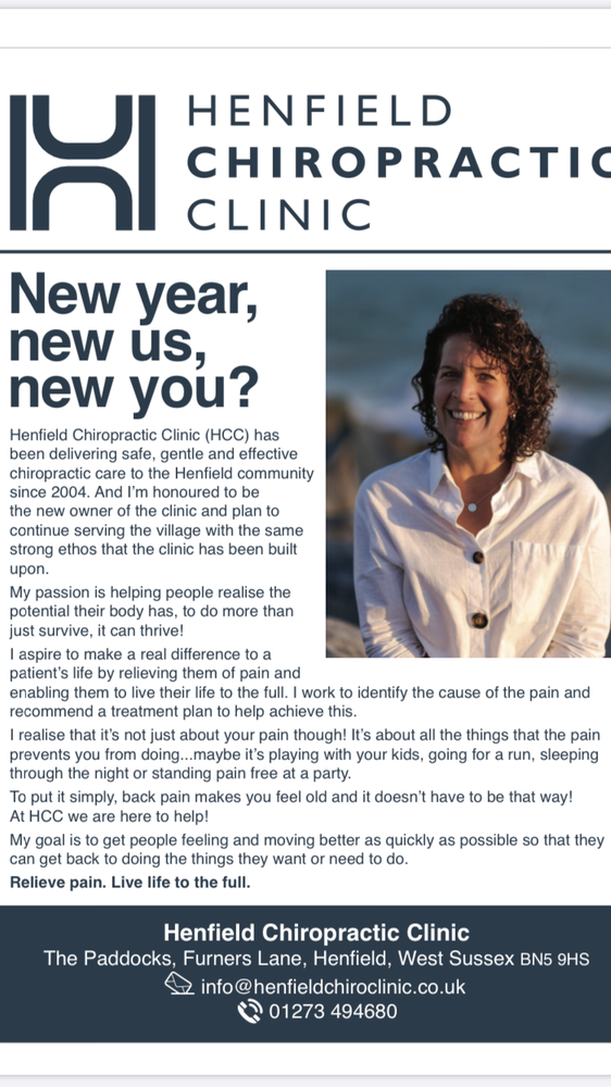 HENFIELD CHIROPRACTIC CLINIC Furners Lane, Henfield, West Sussex