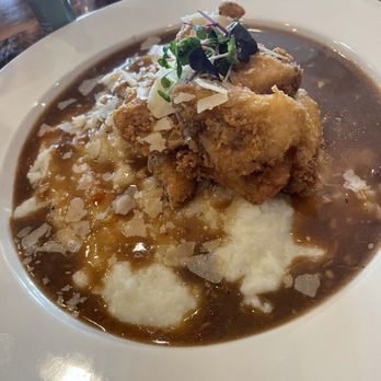 Blvck Cow - Brown Stew Snapper Bites & Grits - Cocktail Bars Near Me - Bowie, Maryland