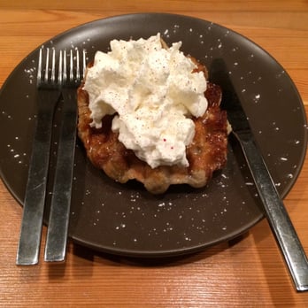 Crackle Creme - Rose waffle with whipped cream - Desserts Near Me - Vancouver, British Columbia Crackle Creme - Rose waffle with whipped cream - Desserts Near Me - Vancouver, British Columbia