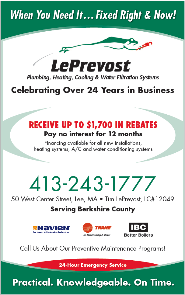 Slide of LePrevost Plumbing Heating & Cooling