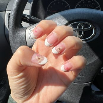 Today Nail - French tip with bears! - Waxing Near Me - Los Angeles, California Today Nail - French tip with bears! - Waxing Near Me - Los Angeles, California