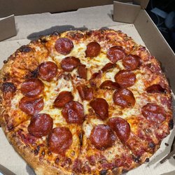 Domino's Pizza - Well done medium Pepperoni