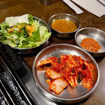 Meokja Meokja - Banchans (complimentary sides) - Korean Near Me - Fairfax, Virginia Meokja Meokja - Banchans (complimentary sides) - Korean Near Me - Fairfax, Virginia