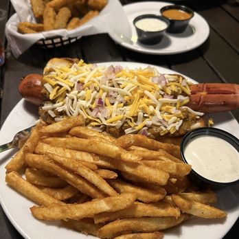 River View Grill & Bar - Chili dog with fries - Bars Near Me - Three Rivers, California River View Grill & Bar - Chili dog with fries - Bars Near Me - Three Rivers, California
