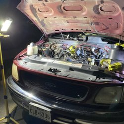 Derwood’s Automotive Repair - Was broke down on the side of the road and our spark plug shot out of our block. He was able to get us on the road. No problem!