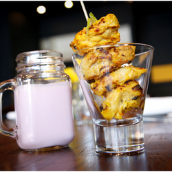 Delhi 'O' Delhi Caringbah - KESAR KAJU KATLI - Free range chicken morsels marinated with creamy yoghurt, Kashmiri saffron, roasted cashew nut and grilled i