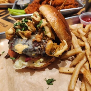 BJ's Restaurant & Brewhouse - Crispy Jalapeno Burger - New American Near Me - Jacksonville, Florida BJ's Restaurant & Brewhouse - Crispy Jalapeno Burger - New American Near Me - Jacksonville, Florida