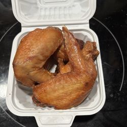 Fried Chicken Wings. They are actually baked but the restaurant won't let you know that.