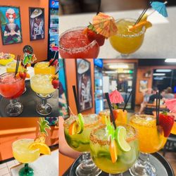 Vaquero’s Restaurant - Margarita's spicy jalapeño ,strawberry , pineapple and mango