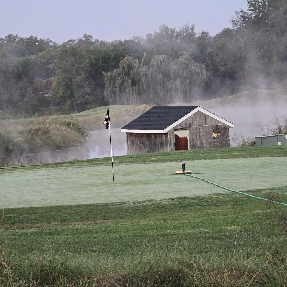 Willow Springs Golf Course - Misty morning at #18 green - Golf Near Me - West Friendship, Maryland Willow Springs Golf Course - Misty morning at #18 green - Golf Near Me - West Friendship, Maryland